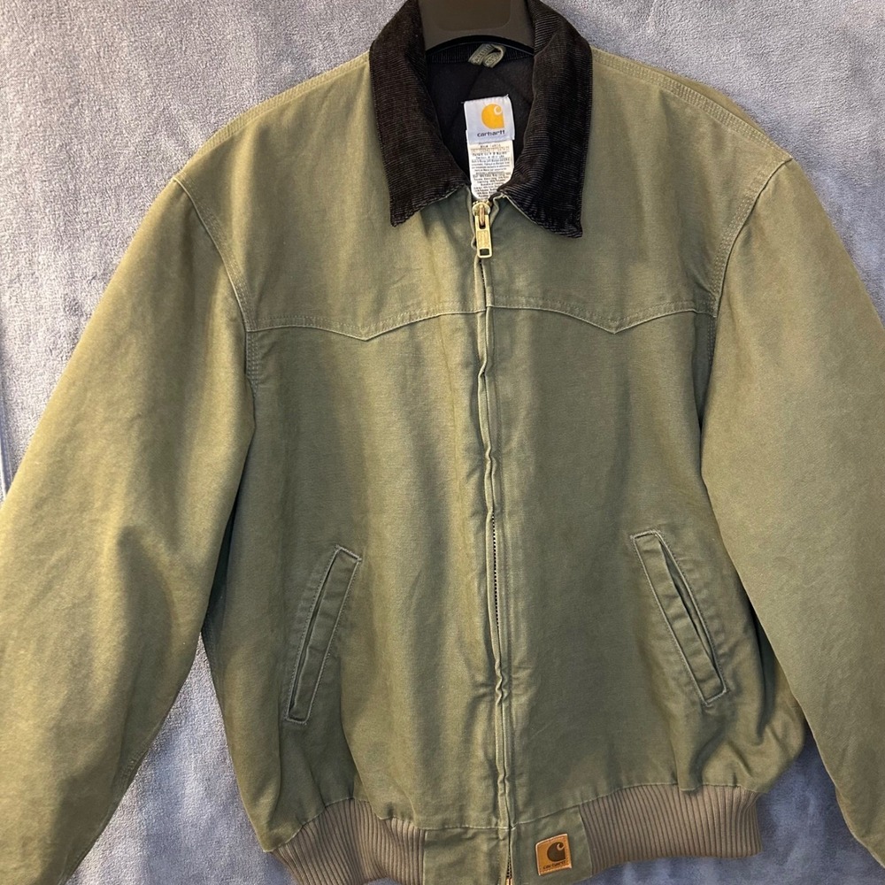 Carhartt Santa Fe Jacket J14 Lov Mens Xl Olive Green … - Gem